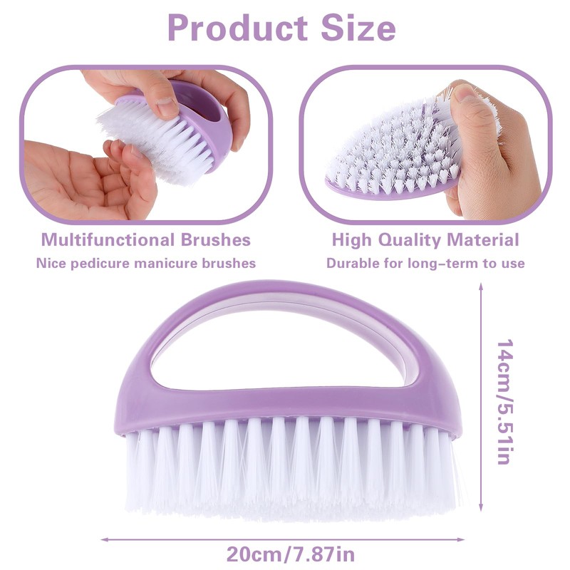 Amaxiu Hand Nail Brushes, 2pcs Grip Clean Heavy Duty Nail