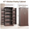 kepptory 47" Kitchen Pantry Cabinet, Modern Pantry Storage Cabinet with