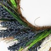 4th of July Independence Day Wreath White Red Blue Rice