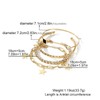 4 Pcs Gold Bracelet for Women, Dainty Sparkle Full Diamond