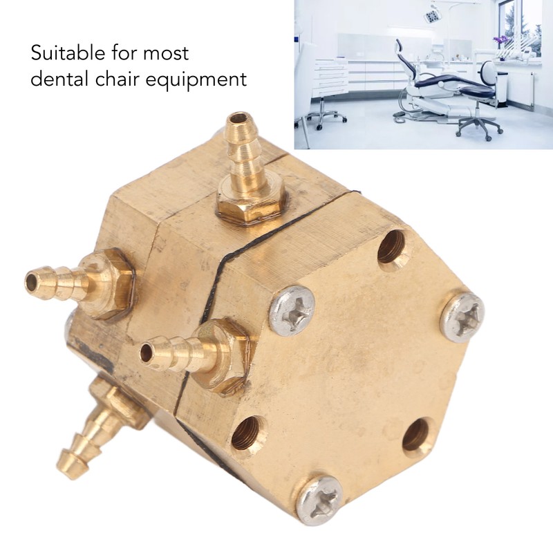 Hexagonal Dental Water Valve Good Passability Copper Water Pressure Regulator