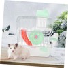 GANAZONO Double Layer Hamster Cage Transparent for Small Animals Hideout