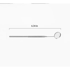 JDYYICZ Excellent Quality Dental Mirror with Handle, Stainless Steel Dentist Tools for Teeth Cleaning Inspection, Oral Hygiene Mouth Mirror for Daily Use, Silver