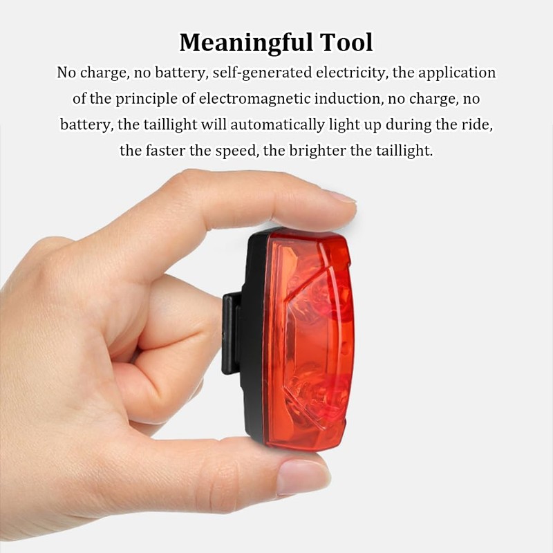 tieedhfu Bike Tail Light Rear Lamps LED Safety Warning Lantern