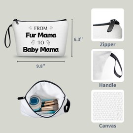 ARIOSEY - Regalos para mujeres embarazadas, regalos para mujeres embarazadas, regalo de felicitaciones por el embarazo, regalos para esposa embarazada, bolsa de cosméticos pequeña, regalos para perros