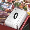 Leonyo 13" x 9" Rectangular Basting Cover for Griddle, Stainless