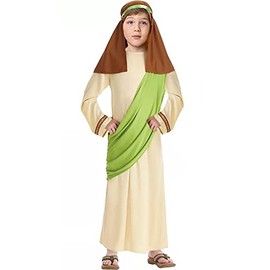 Forever Young Boys Joseph Costume Shepherd Nativity Christmas Childrens Fancy Dress Outfit (3-5 Years)