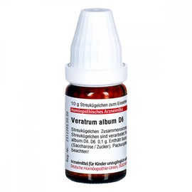VERATRUM ALBUM D 6 Globules 10 g