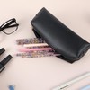 Funngy Small Pencil Case,Leather Pencil Case for Girls & Women