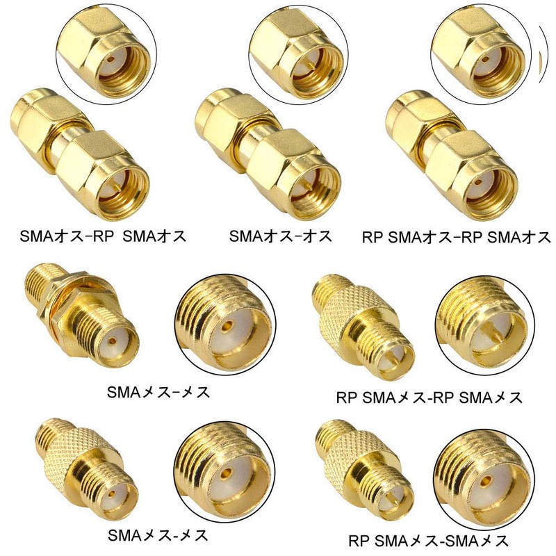 leeyovk SMA Kit, SMA Terminal, Coaxial Converter, Connector, SMA Male