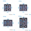 4 PCS Door Hinge, Black Plastic Folding Drawer Hinges for