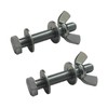 5 Pack Screw Bolts M5 x 25mm, Washers & Wing