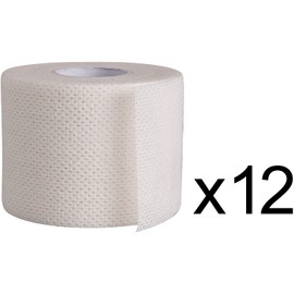 SURGICAL TAPE Porous Skin Soft Fabric Cloth Adhesive Tape 2" x 10 Yards Box of 12; By Areza Medical