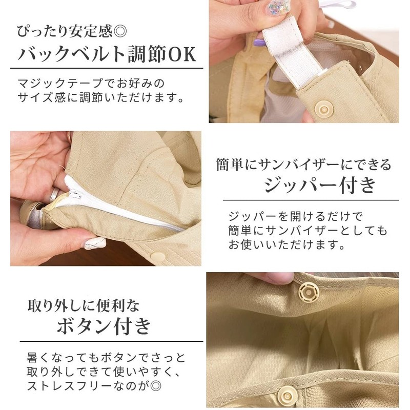 BINLILIN Gardening Hat, Women's, UV Protection, Sun Visor, Farming Work