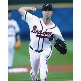 GREG MADDUX 8X10 SPORTS ACTION PHOTO (TT)
