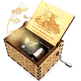 ukebobo Wooden Music Box - The Pooh Saying Music Box, Gift for Friend, Christmas, Holiday, New Year - 1 Set (11)