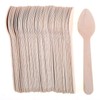250PCS Wooden Cutlery Teaspoon Eco-Friendly 11cm Party Home Kitchen Utensil