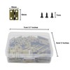 100pcs Small Box Hinges, Granmp Jewelry Box Hinges Retro Butt
