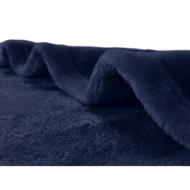 Pagnanno. Flannel Fleece Mink Throw Pack of 2 - Sofa/Bedspread/travel Blankets –Super Soft, light-weighted, Warm, Cosy Large Size – Many colours (Navy, Single 125x150cm (2 Pack))