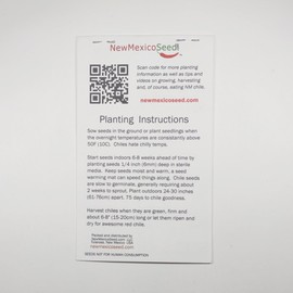 New Mexico 6-4 Chile Seeds from Hatch | Mild Green Chili | Red Chili Peppers | Heritage Non-GMO