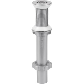 URREA 3715G Contra Gris para lavabo con Rejilla de Acero Inoxidable, Color Gris