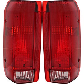 For Ford F150 1989-1997/Ford Bronco 1989 1990 1991 1992 1993 1994 1995 1996 Tail Lights Lamps Set Driver and Passenger Side