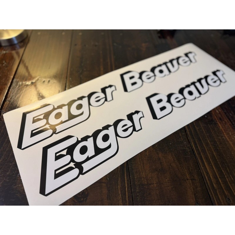 Eager Beaver Trailers Old Style Replacement Stickers 36” (Set Of