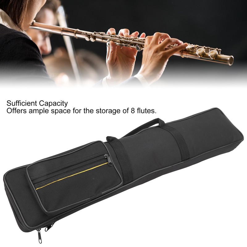 Flute Storage Bag Carrying Waterproof with Adjustable Shoulder Strap Hand