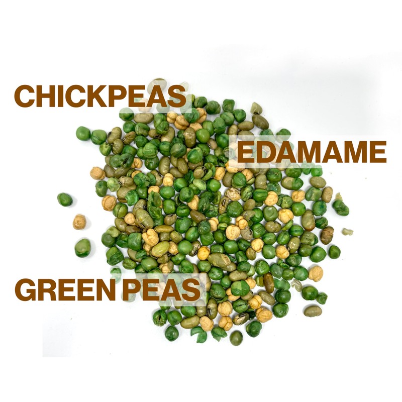 Savory Protein Snack Mix Roasted and Salted Edamame, Chickpeas &
