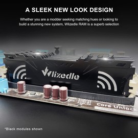 DDR3 RAM 32GB Kit (4x8GB) 1333MHz CL9 U-DIMM Wlizedle Desktop Memory PC3-10600 240-Pin 1.5V 2Rx8 Dual Rank Channel Non-ECC Unbuffered PC Computer Sdram Sticks Module Upgrade, Black