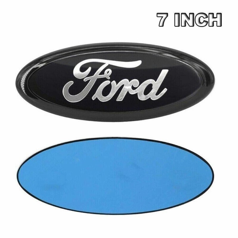 FORD FULL BLACK EMBLEM 7 INCH OVAL LOGO Front Grille/Tailgate
