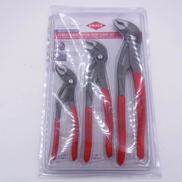 Knipex 3 Piece Set Knipex Cobra High Tech Water Pump