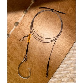 5' Shark Rig for Surf Fishing, Castable Shark Setup with Circle Hook, Grouper Rig, Drone Fishing