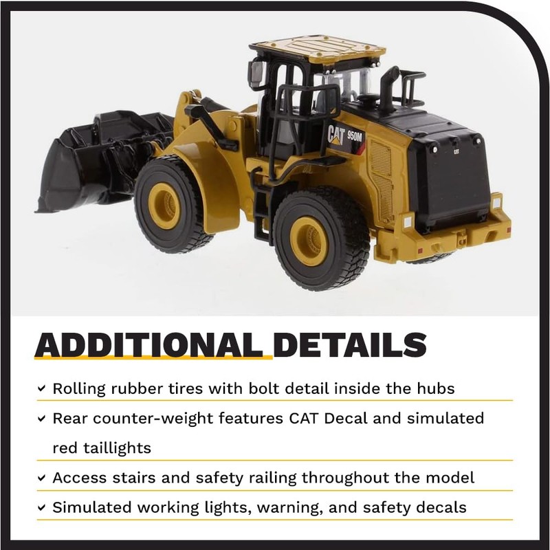 Diecast Masters Cargador de Ruedas Cat 950M 1:64, artículo 85692