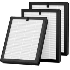 WOCASE 3 Packs ClearAir A5 Replacement Filter Compatible with Vewior ClearAir-A5 Air Cleaner Purifier,3-in-1 Filter of H13 True HEPA + Activated Carbon Filter + Pre-Filter