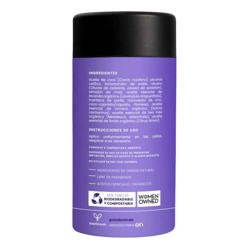 Desodorante Barra Green Doctor Mix Bergamota Lavanda Naranja 165g