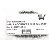 Unbranded/Generic (50) M3-0.5 Stainless Steel Hex Acorn Cap Nuts DIN1587