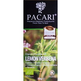 Pacari Lemon Verbena Chocolate Bar - 1.76 oz. 50 g.