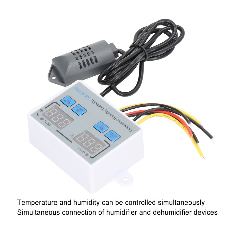 Digital Temperature Humidity Controller Intelligent Electronic Thermostat Switch 12V 220W