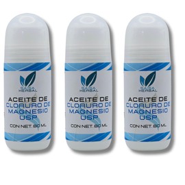 Aceite De Cloruro De Magnesio Concentrado 3 Unidades 80 Ml
