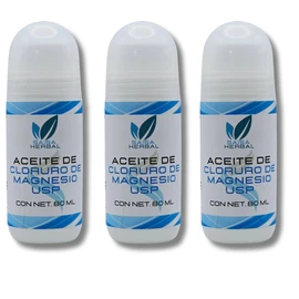 Aceite De Cloruro De Magnesio Concentrado 3 Unidades 80 Ml
