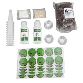 100ML Hydroponic Plant Food Hydroponics Nutrients Set with Grow Sponges A B Plant Food 50 Stickers Plant Pod Kit