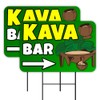 Vista Products KAVA BAR Available 2 Pack Double-Sided Yard Signs