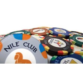 Brybelly Nile Club Casino Grade Ceramic 10-gram Poker Chip – Pack of 50 ($5)
