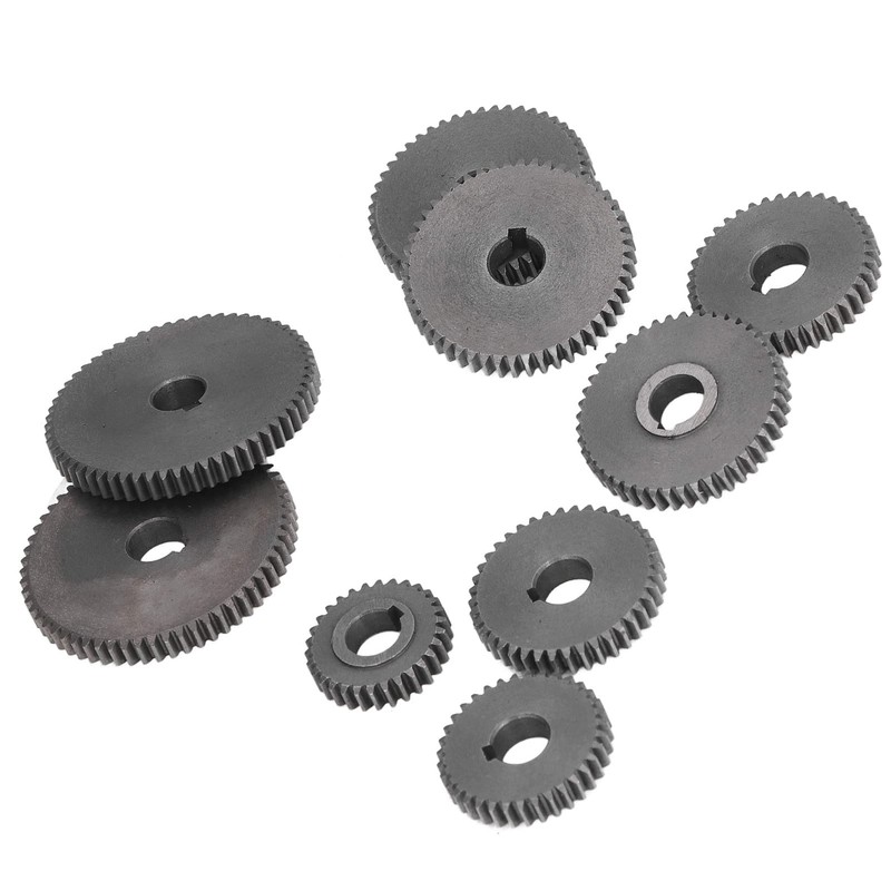 9Pcs Metal Gear Set Mini Lathe Cutting Machine Gears,Compatible with