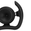 277mm Racing Steering Wheel with 135mm Adapter Black PU Universal