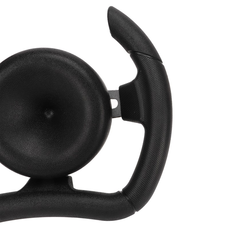 277mm Racing Steering Wheel with 135mm Adapter Black PU Universal