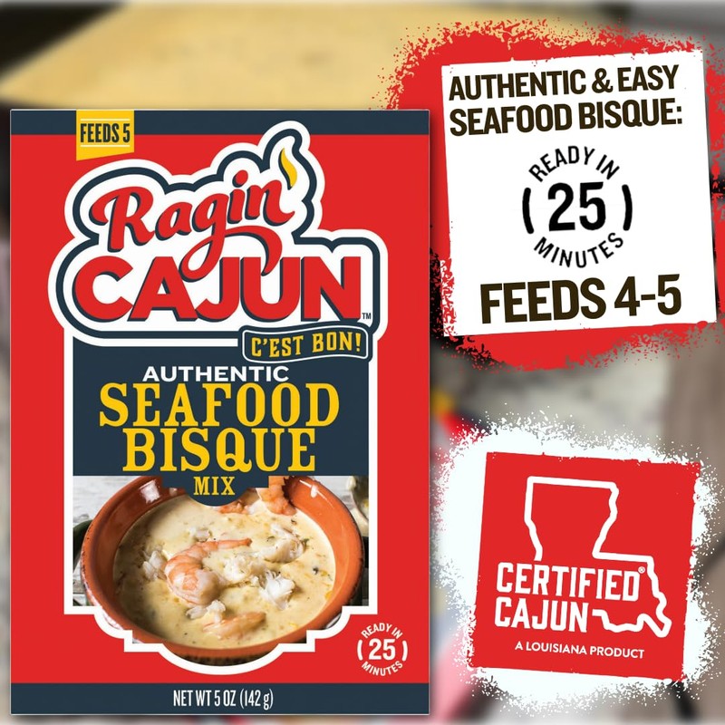 Ragin Cajun Seafood Bisque and y'All Purpose Breading Mix Combo