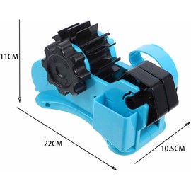 Cortador Automático de Cinta de Rodillos Multipropósito Portátil, Base Estable del Cortador de Seguridad de Cinta Térmica Adecuado para Uso de Oficina, Escuela y Hogar (Azul)