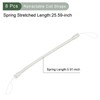 YOKIVE 8 Pack Retractable Spring Coil Strap, Plastic Spiral Stretchy